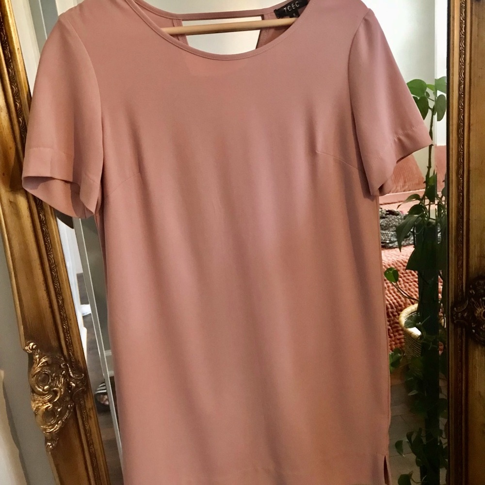 Peachy Pink Shirt Dress